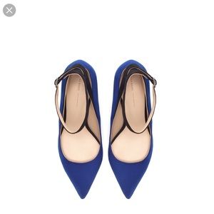 Zara Royal Blue Suede heels
